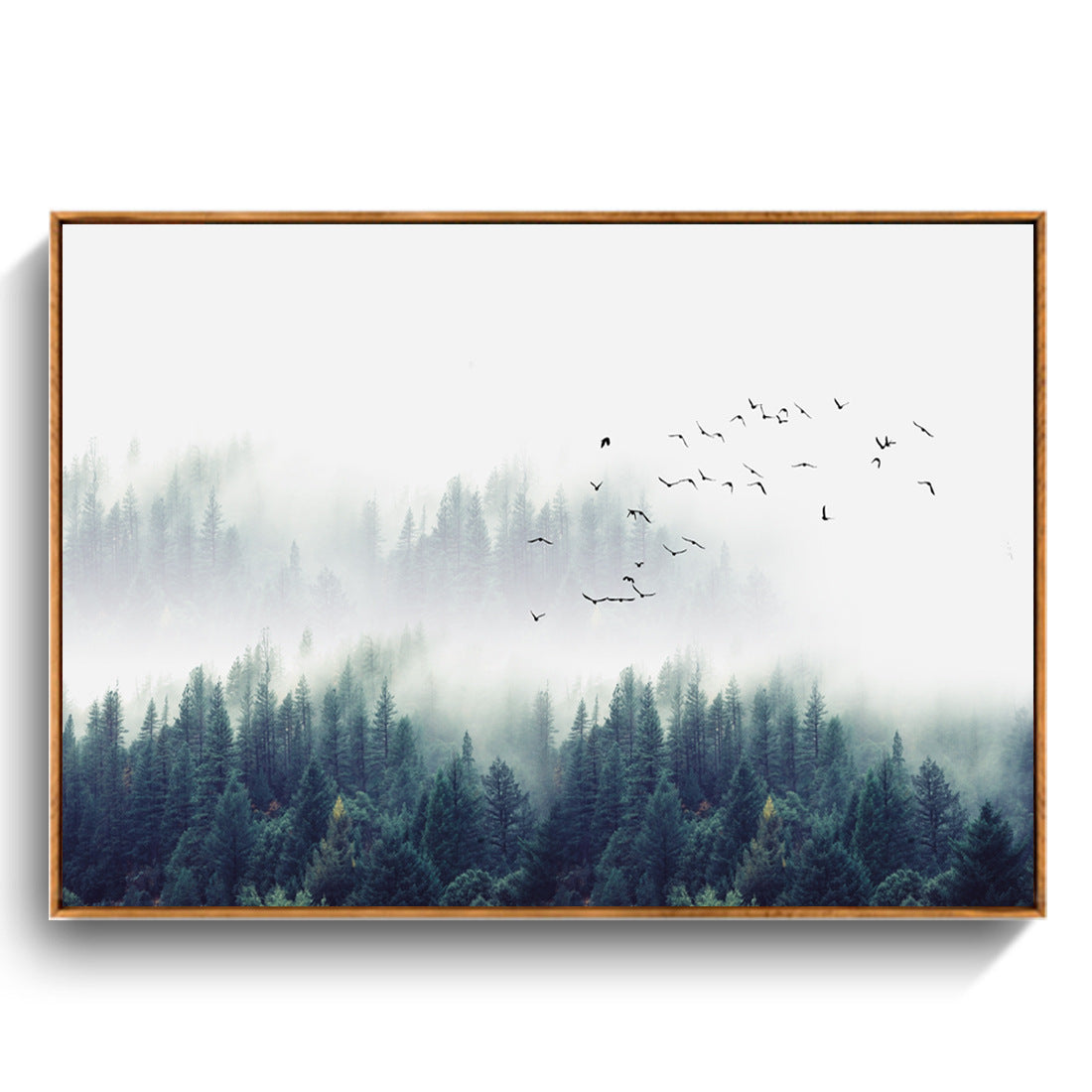 Sitting Room Forest Nordic Style Sofa Background Wall Painting