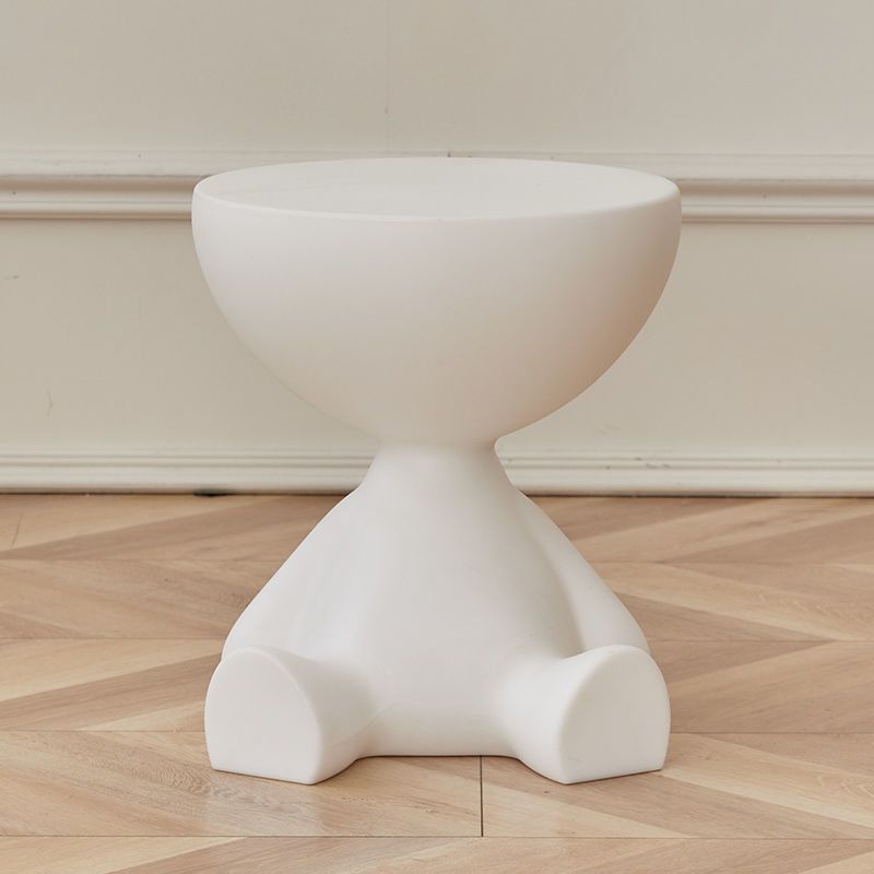 Light Luxury Cream Style Sofa Side Creative Flat Coffee Table
