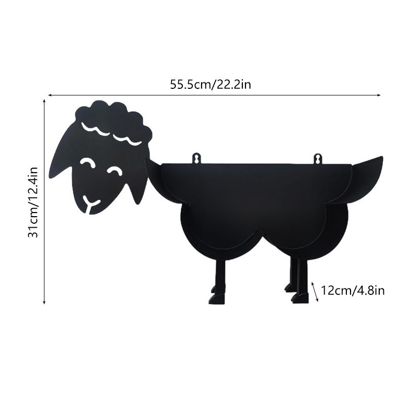 Sheep Toilet Paper Holde Cute Sheep Shape Wall-mounted Sheep Toilet Paper Holde