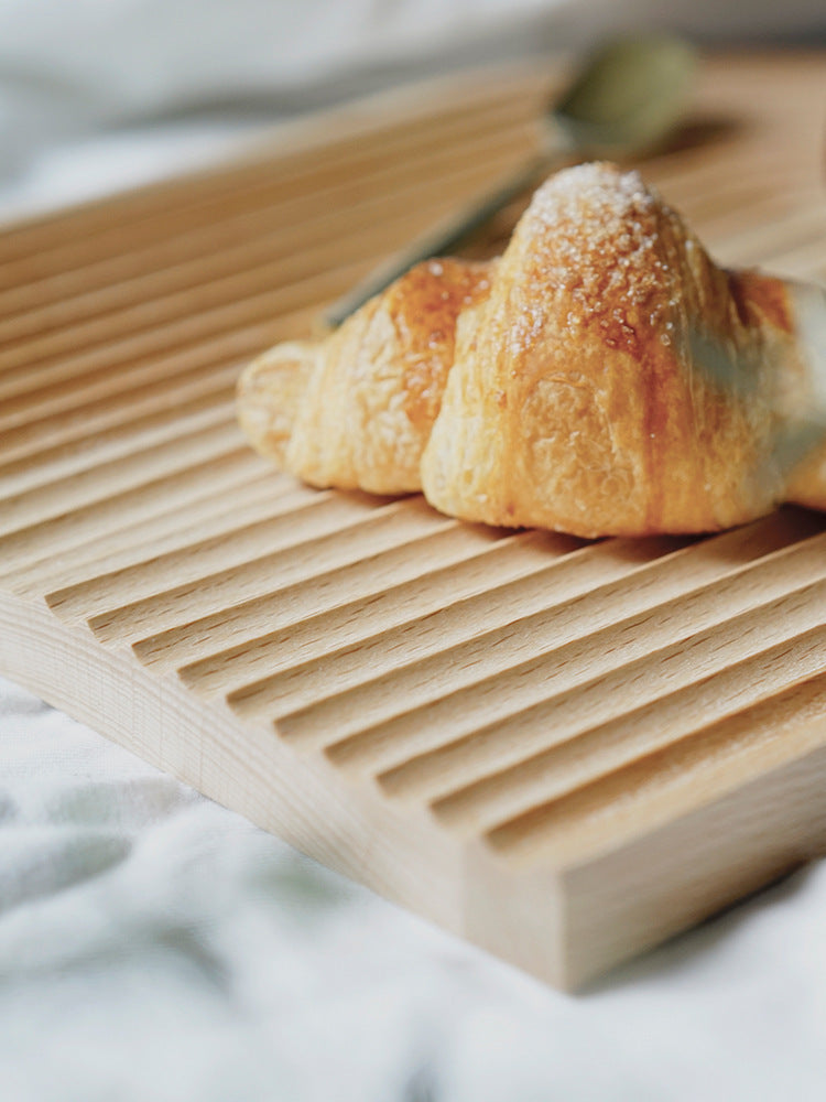 Breakfast Plate Bread Board Log Creative Curved Fruit Cake Tray