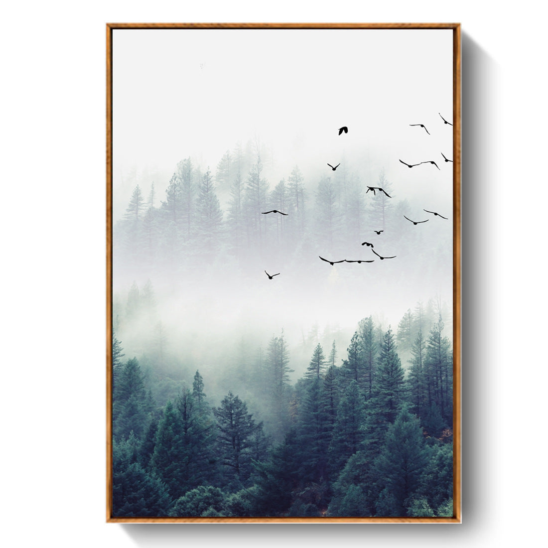 Sitting Room Forest Nordic Style Sofa Background Wall Painting