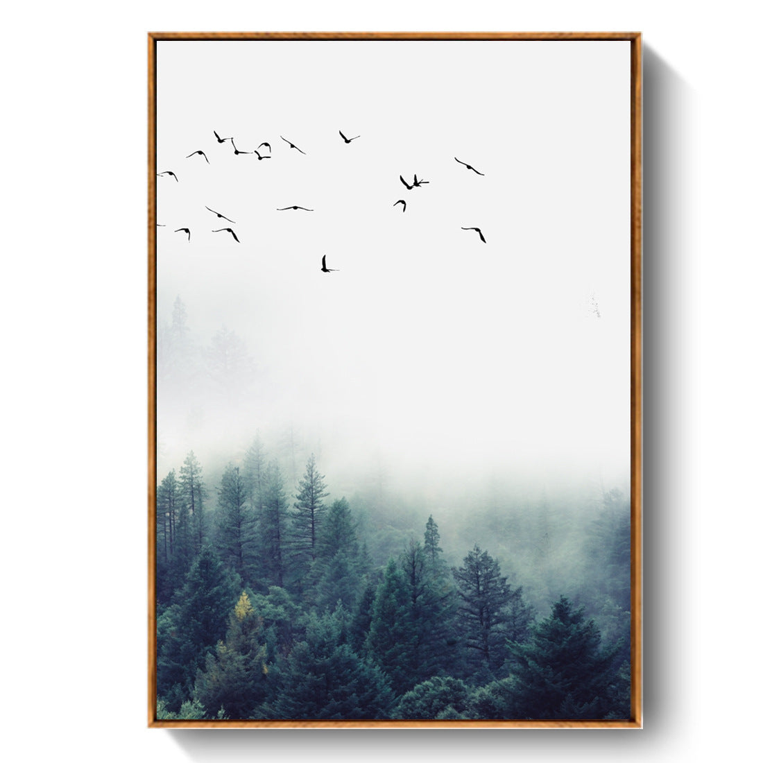 Sitting Room Forest Nordic Style Sofa Background Wall Painting
