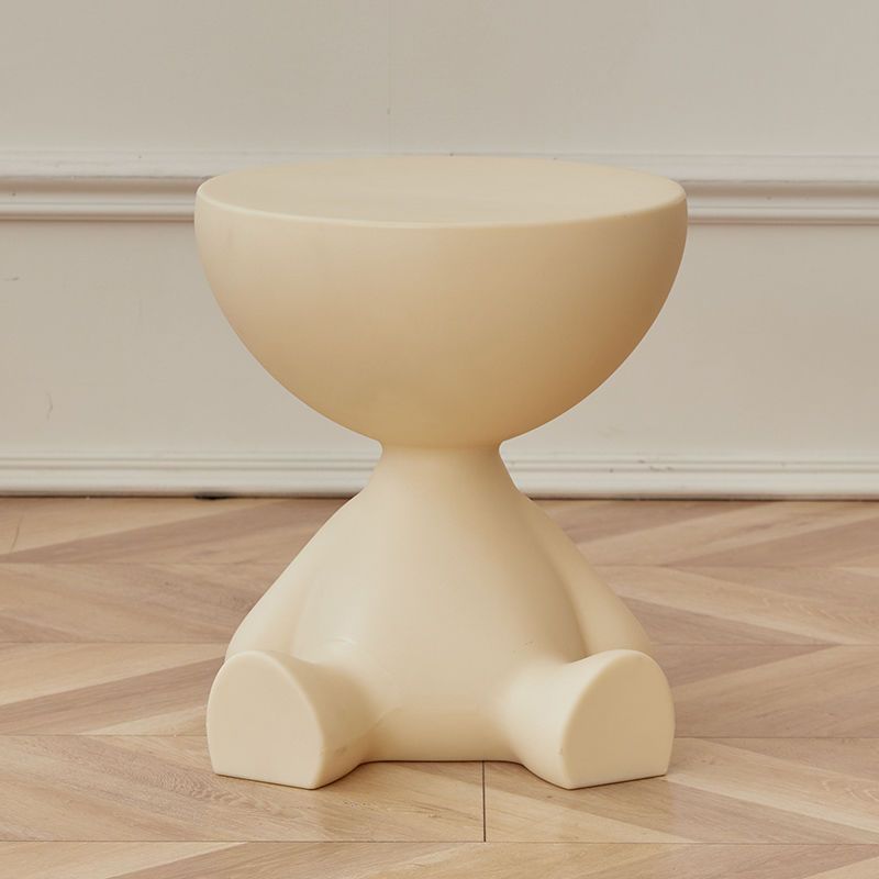 Light Luxury Cream Style Sofa Side Creative Flat Coffee Table